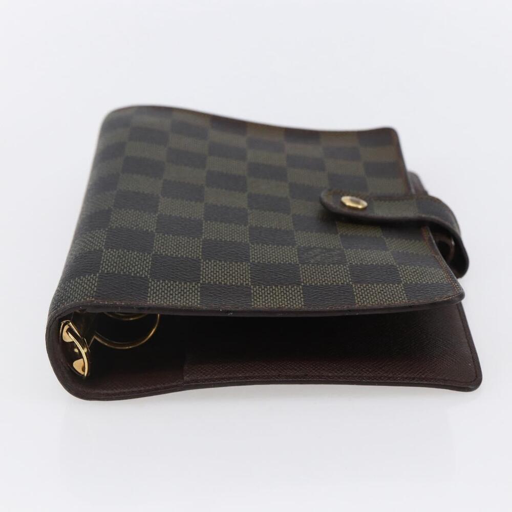 LOUIS VUITTON Damier Ebene Agenda MM Day Planner Cover R20240 LV Auth th6470 - Picture 6 of 16